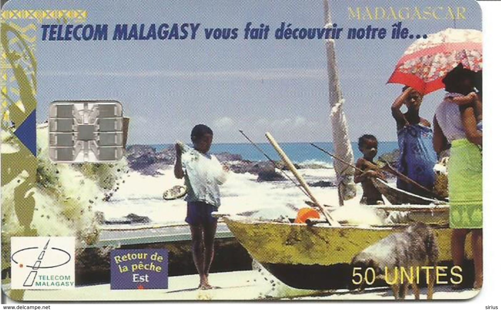 Télécarte De MADAGASCAR - Retour De La Pêche ( 50U SC7 12/00 100 000 Ex.) - Madagascar