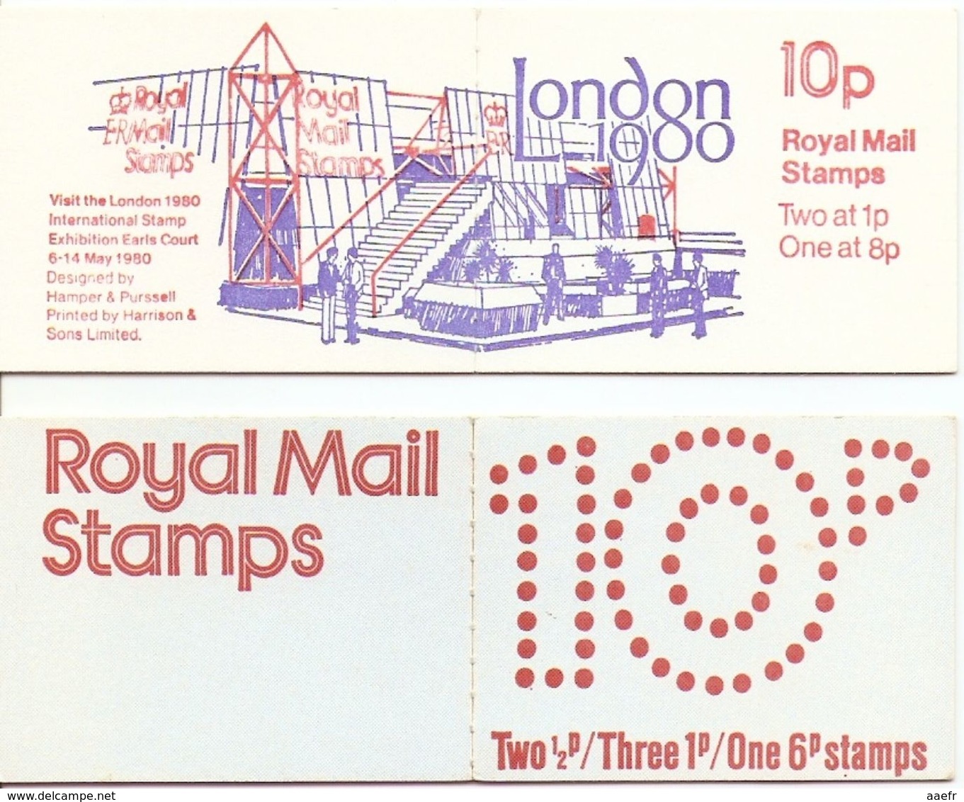 Grande-Bretagne 1975/80 - Petit Lot De 2 Carnets MNH - C614 & C699a - London 1900 - Carnets