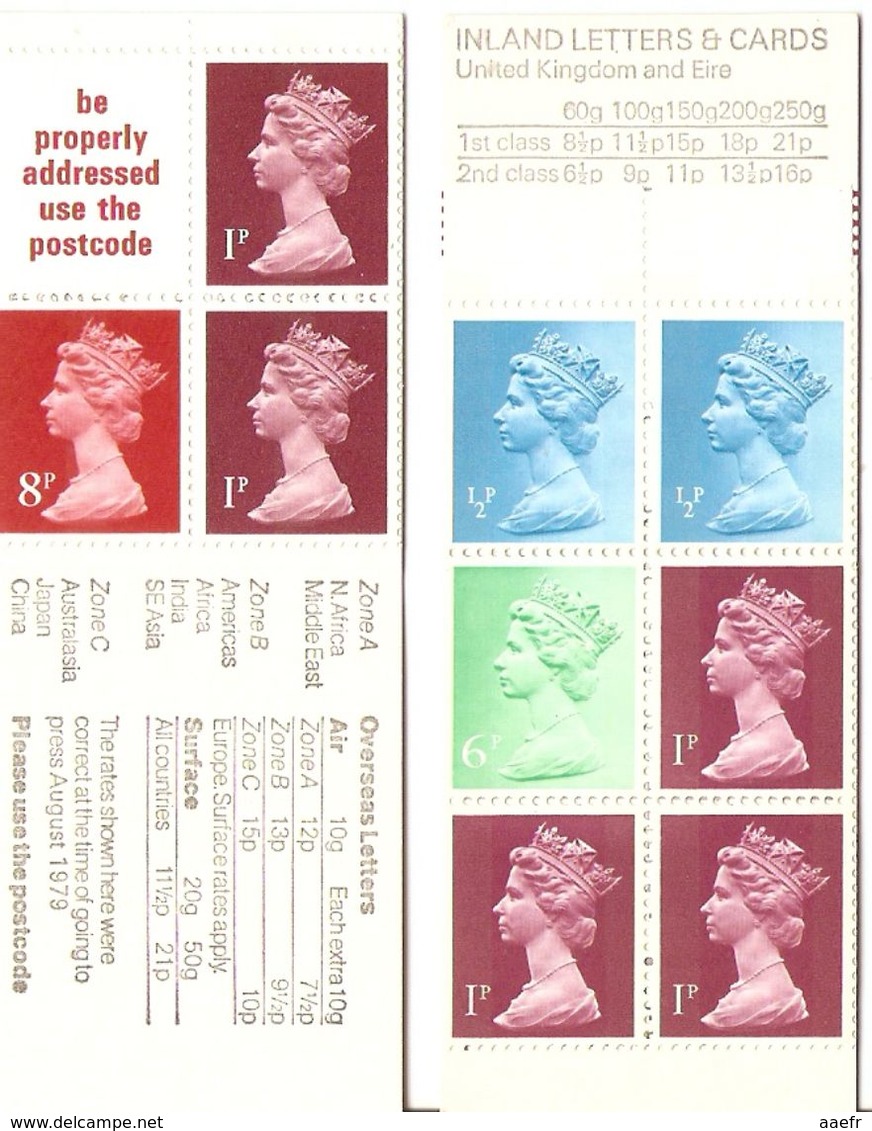 Grande-Bretagne 1975/80 - Petit Lot De 2 Carnets MNH - C614 & C699a - London 1900 - Carnets