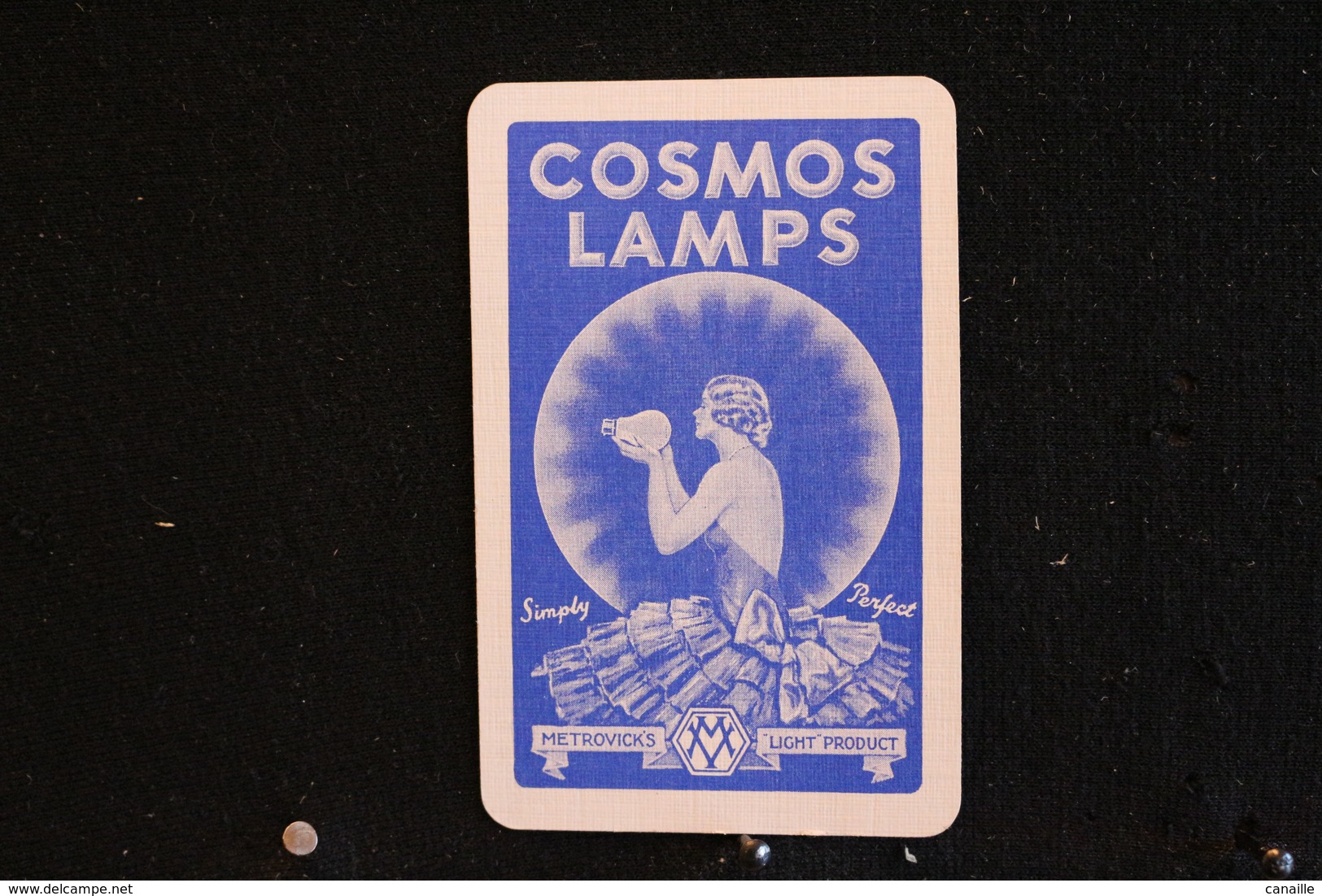 Playing Cards/Carte A Jouer /1 Dos De Cartes,Inscription-Publicitaire / Cosmos Lamps - Metrovick's - Light Product - - Reclame-artikelen