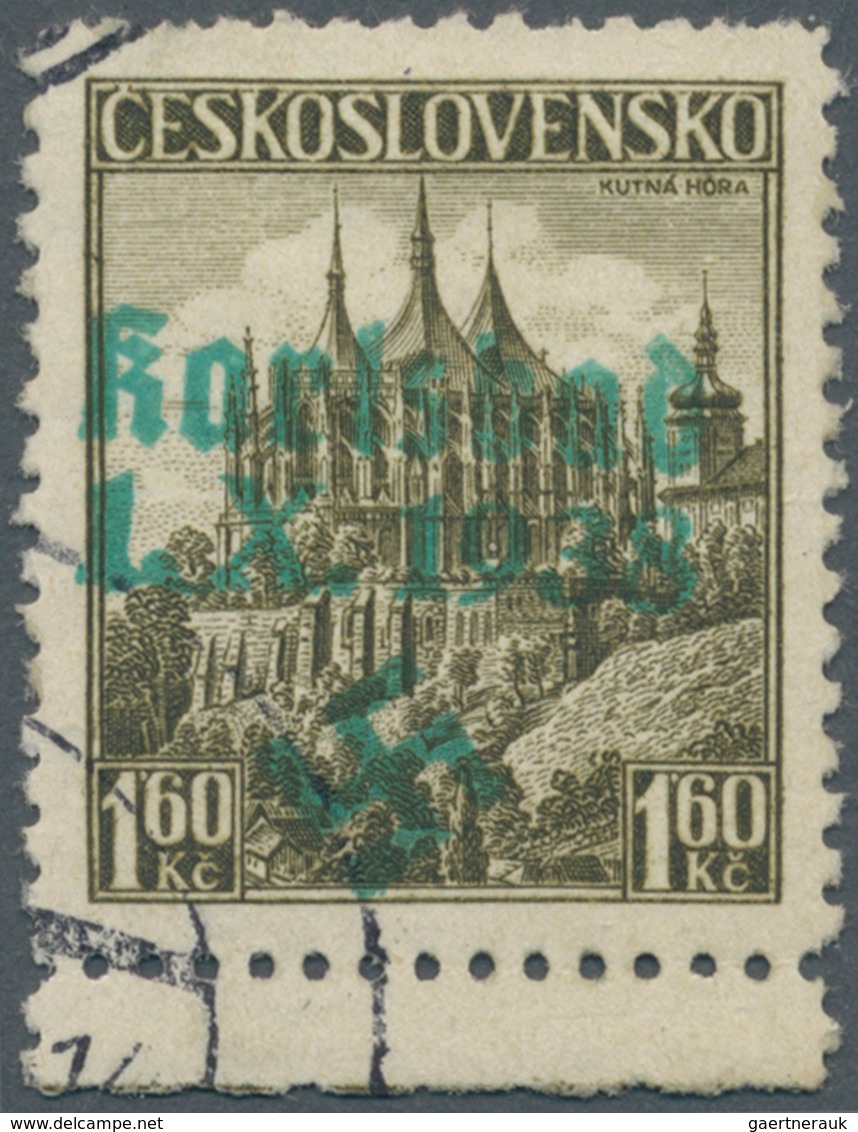 00024 Sudetenland - Karlsbad: Freimarke 1,60 K? "Landschaften (St-Barbara-Dom Kuttenberg / Kutná Hora)", B - Région Des Sudètes