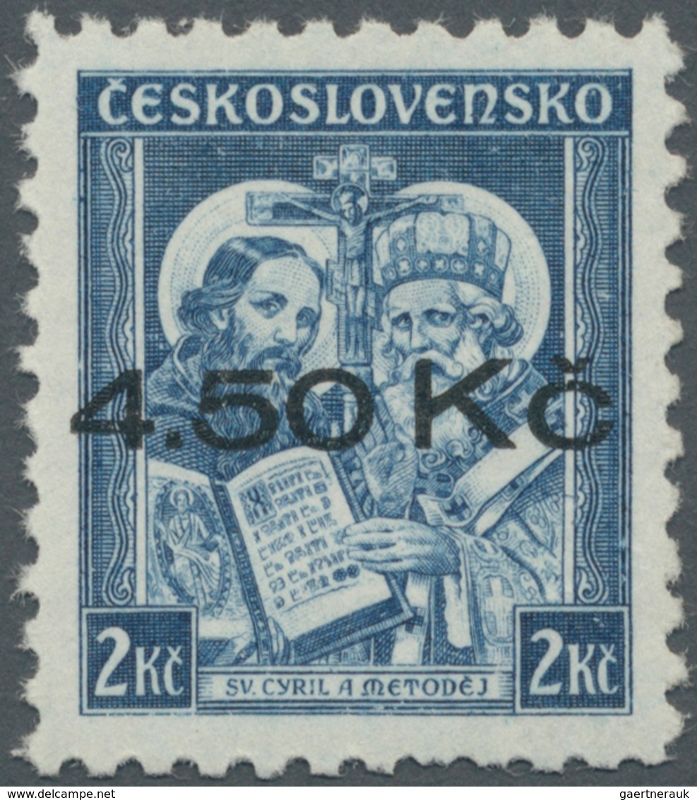 00118 Sudetenland - Niklasdorf: Gedenkausgabe "1050. Todestag Des Hl. Methodios", 2 K? Mit Aufdruck "4.50 - Sudetenland