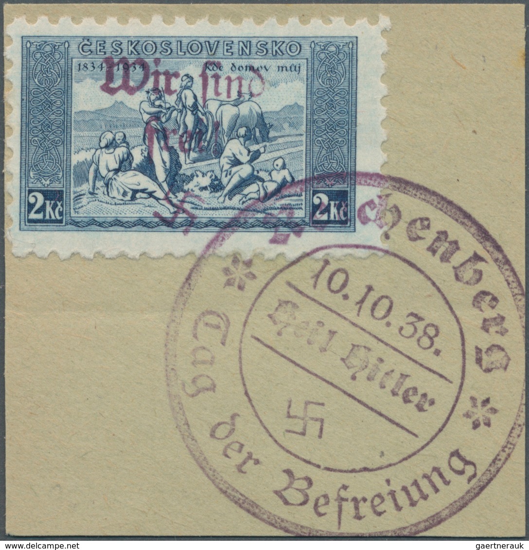 00183 Sudetenland - Reichenberg: Gedenkausgabe "100 Jahre Tschechische Nationalhymne 'Kde Domov M?j'" 2 K? - Région Des Sudètes