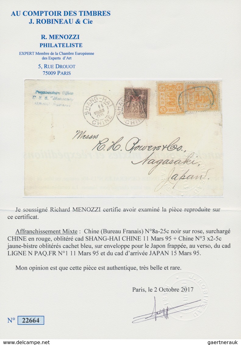 00314 China: 1894, 6 Sen Rate To Japan, Mailed During Sino-japanese War Between Nations At War: Dowager 3 - Sonstige & Ohne Zuordnung