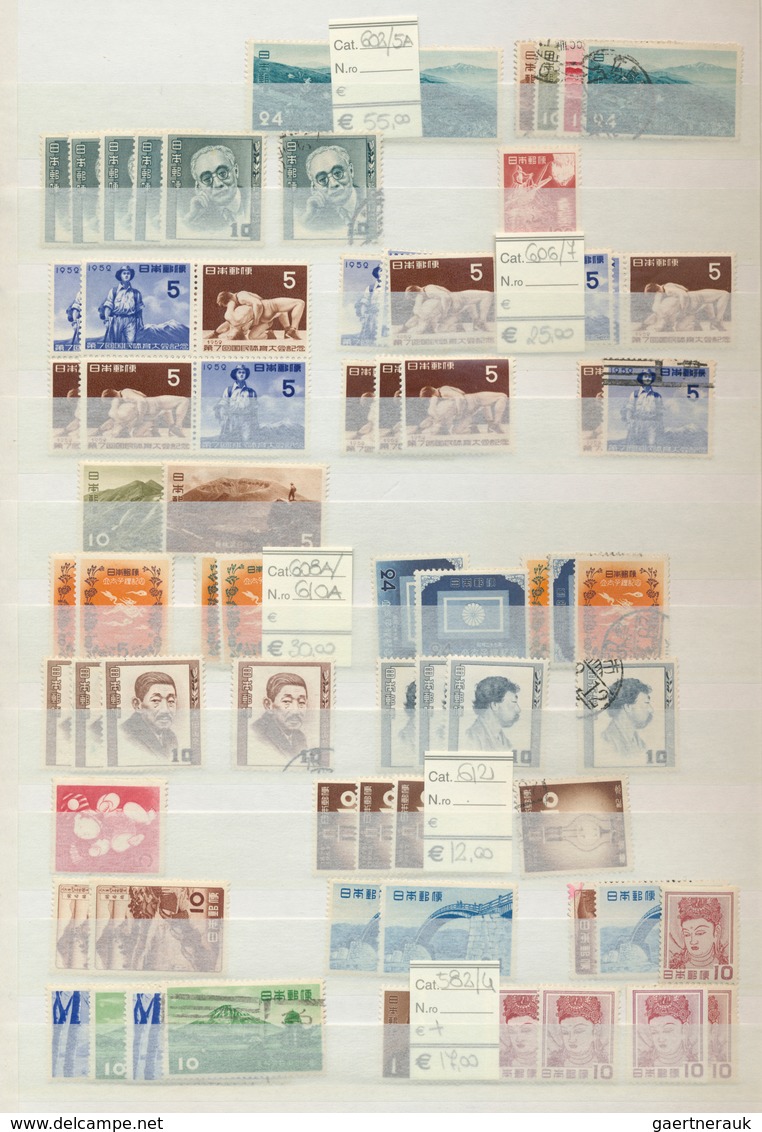 00370 Japan: 1871-1980, Collection in large stockbook starting first issues used, later issues mint and us