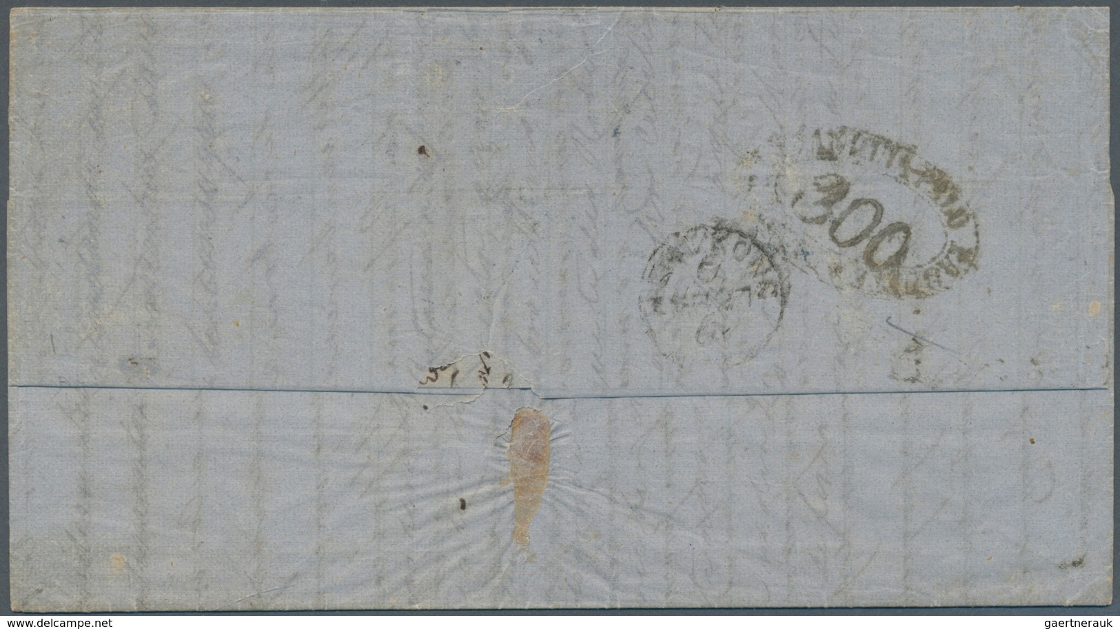 00379 Macau: 1861. Stampless Envelope Written From Lisbon Dated '1st Feb 1861' Addressed To A 'Portuguese - Other & Unclassified