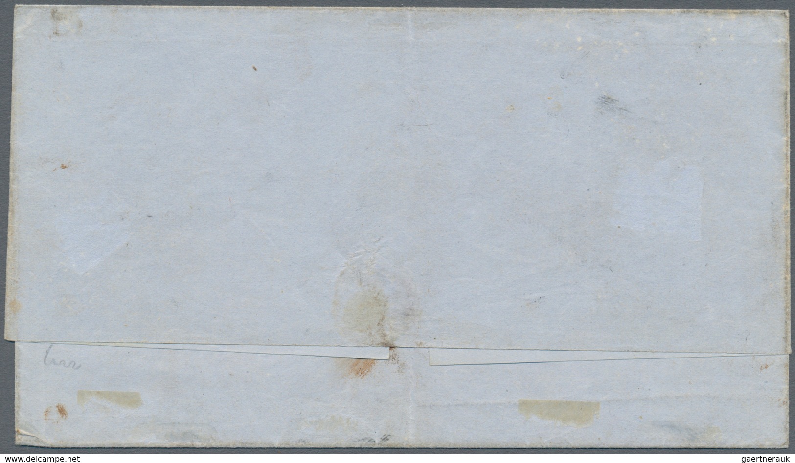 00397 Philippinen: 1855 (ca.), 5 C. Vermillion Tied Colonial Style Parilla To Folded Envelope To Capiz. Ra - Filippine