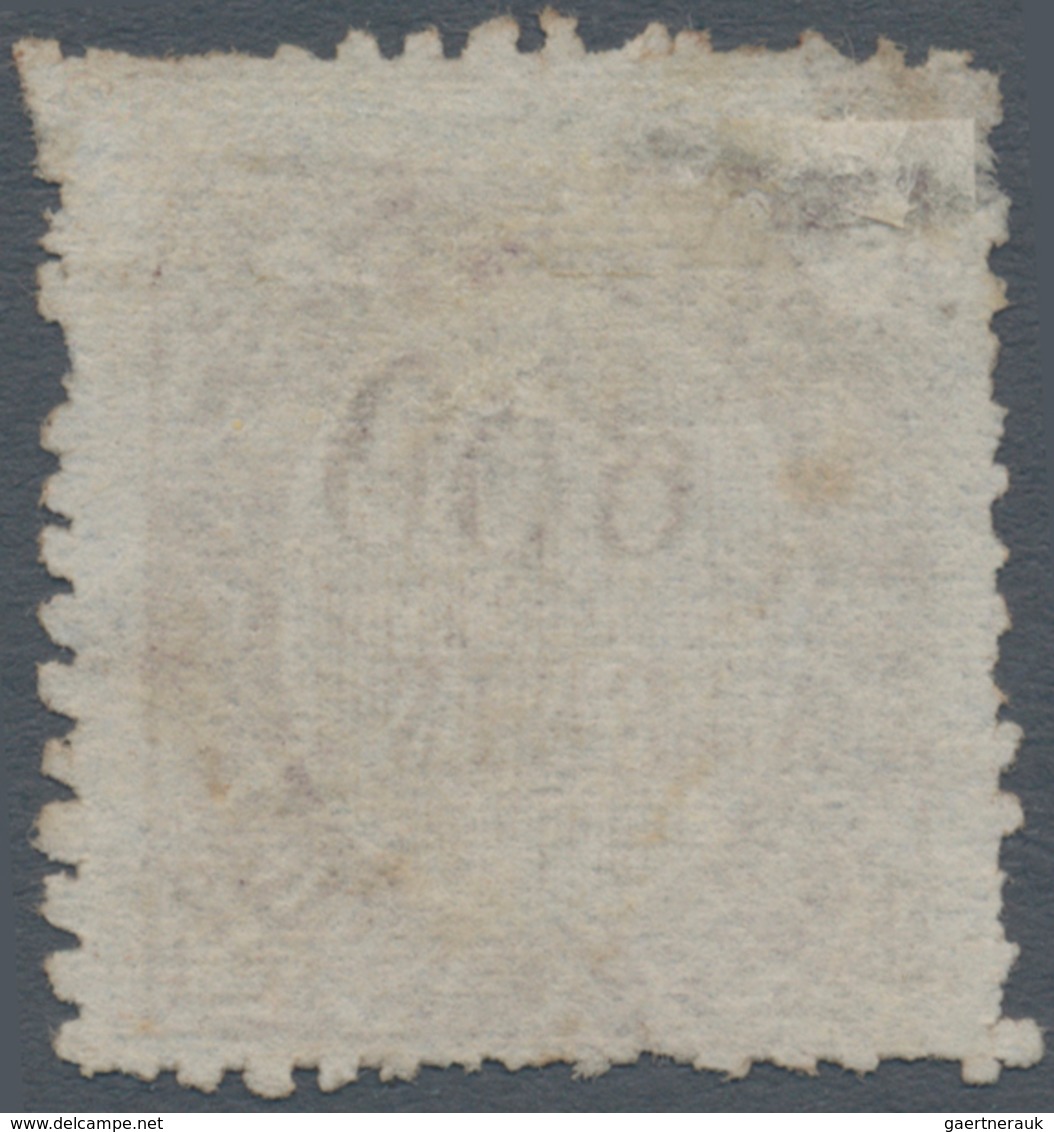 00430 Portugiesisch-Indien: 1873, Type IA, 600 R. Dark Violet, Double Impression Of Value, Unused No Gum, - Portugees-Indië