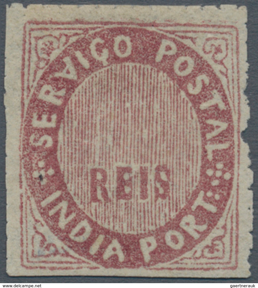 00436 Portugiesisch-Indien: 1876, Type II B Violet High Values Design Without Imprint Of Value, Unused No - Portugees-Indië