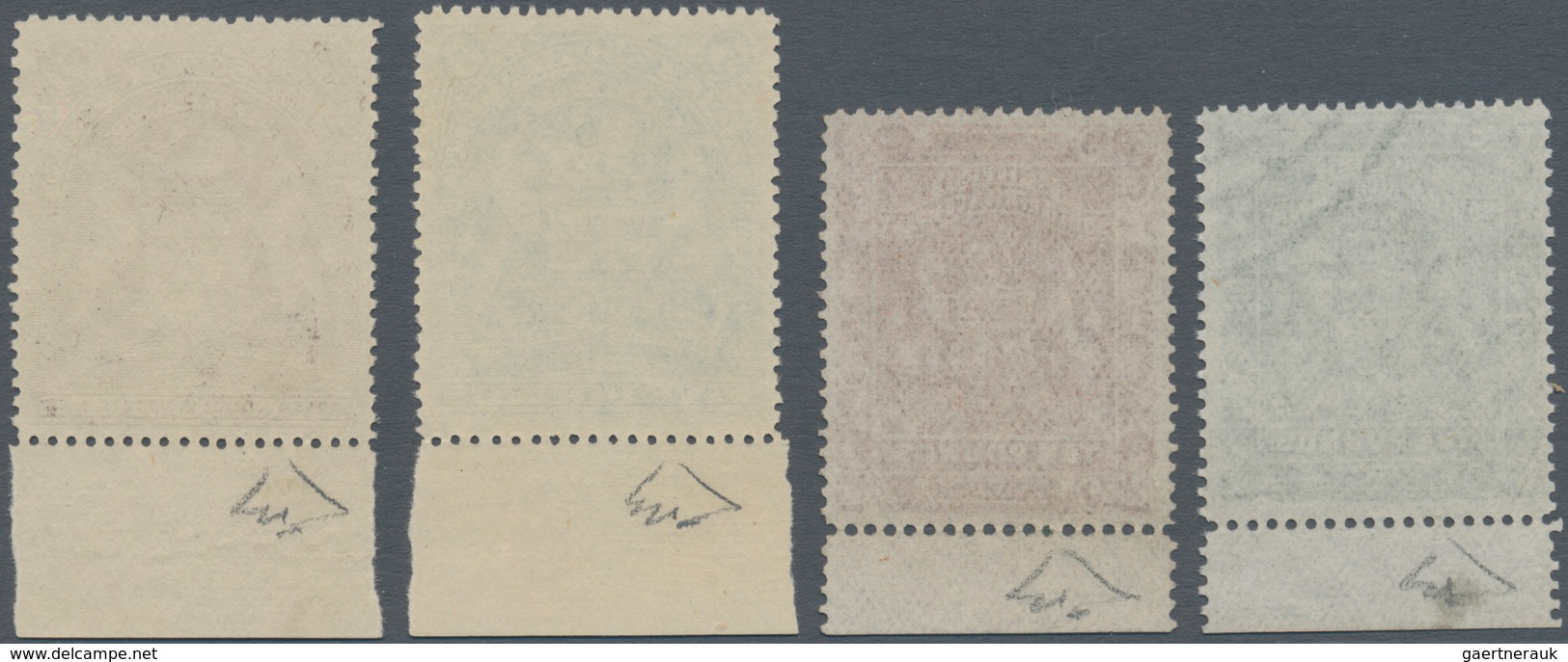 00476 Britische Südafrika-Gesellschaft: 1892/1901, £5 Sage-green, £10 Brown, £5 Deep Blue And £10 Lilac, F - Ohne Zuordnung