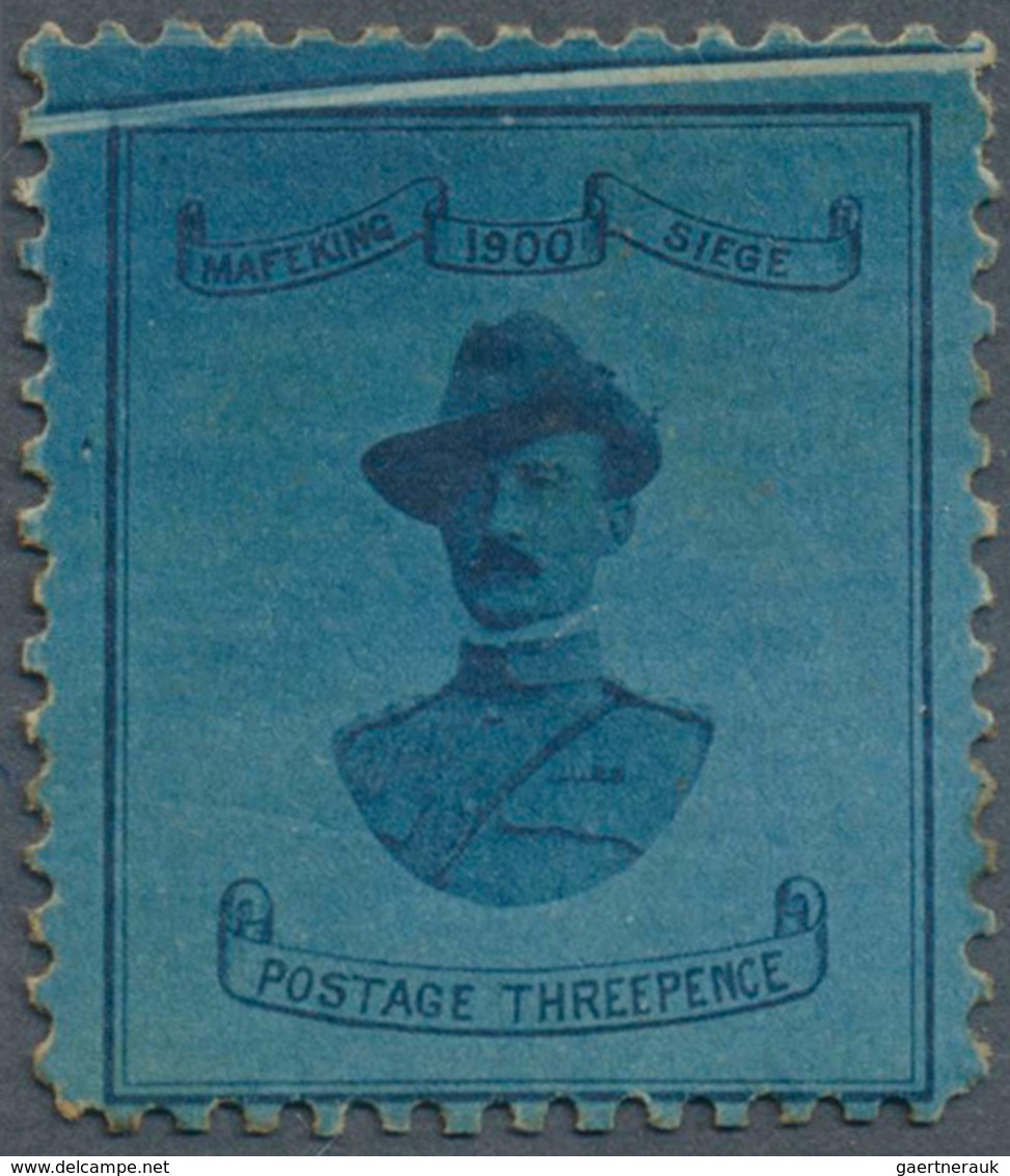 00501 Kap Der Guten Hoffnung - Englische Notausgaben: MAFEKING 1900, 3d. Deep Blue/blue "Baden Powell" Wit - Cape Of Good Hope (1853-1904)