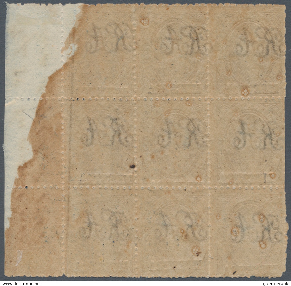 00537 Argentinien: 1864 'Rivadavias' 15 C. Blue, Dull To Worn Impression, Perforated 11½, Each Stamp Hands - Other & Unclassified