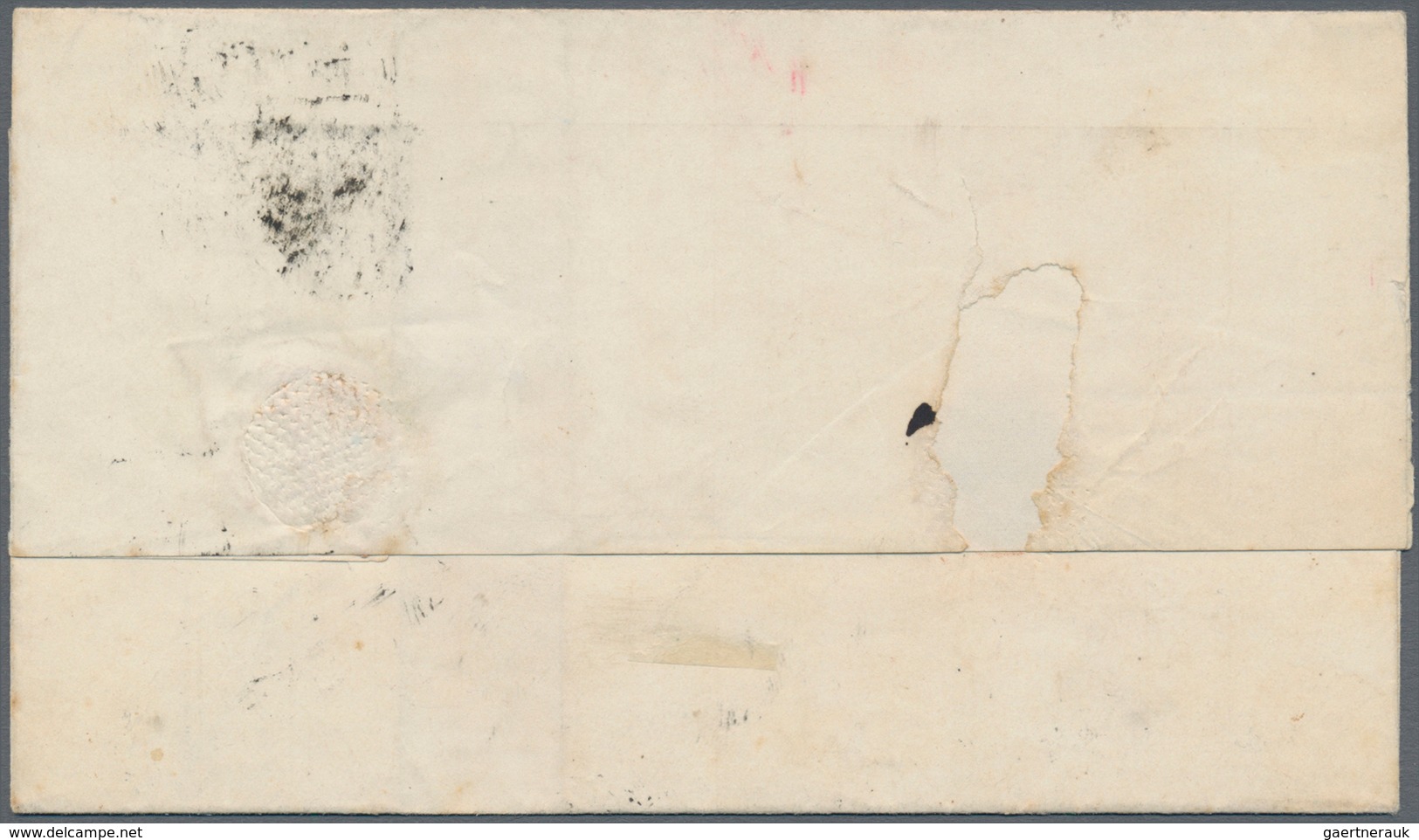 00539 Argentinien: 1867 Cover From Buenos Aires To Corrientes By Steamer "Esmeralda", Franked By 'Rivaldav - Other & Unclassified