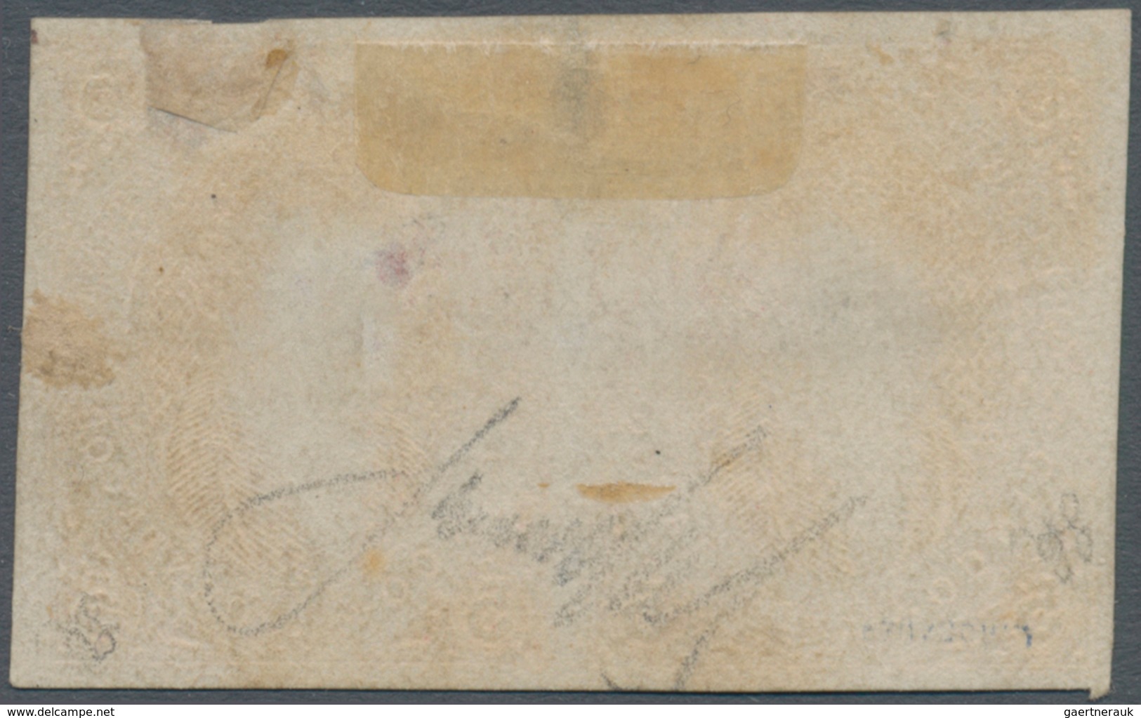 00542 Argentinien: 1867 'Rivadavias' 5c. Light Rose, No Watermark, 6th Printing, IMPERFORATED HORIZONTAL P - Sonstige & Ohne Zuordnung