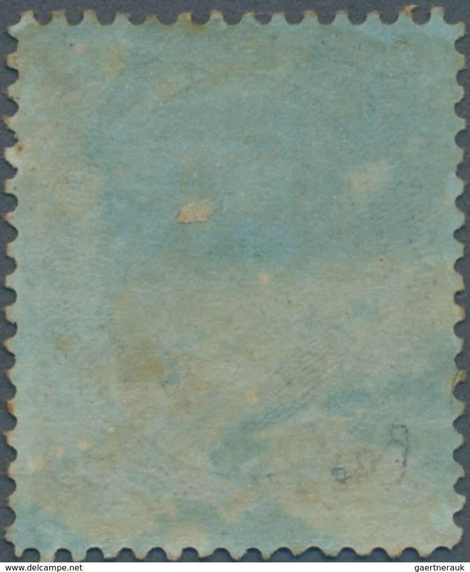 00577 Brasilien: 1866, Dom Pedro 50c. Blue "Papel Azulado - Chapa Quebrada", Fresh Colour, Well Perforated - Andere & Zonder Classificatie