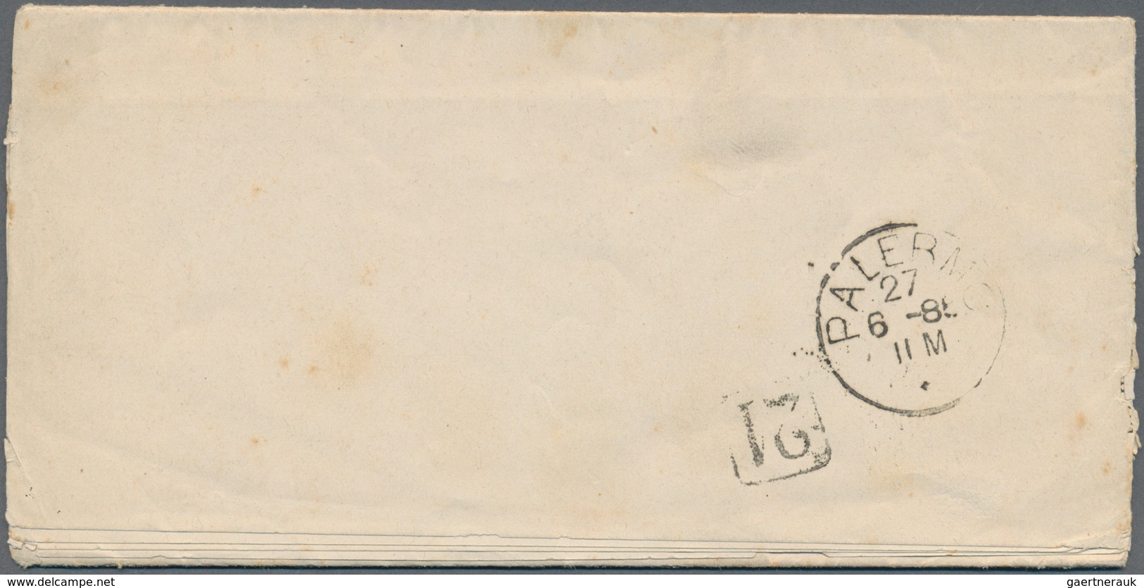 00583 Brasilien: 1885, Dom Pedro 80r. Red Rouletted (oxidated Colour), Single Franking On Printed Matter F - Other & Unclassified