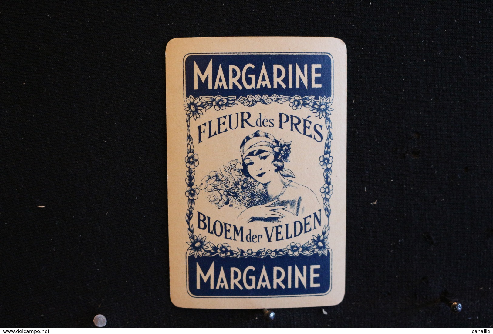 Playing Cards / Carte A Jouer / 1 Dos De Cartes,Inscription - Publicitaire / Margarine, Fleur Des Prés - Articoli Pubblicitari