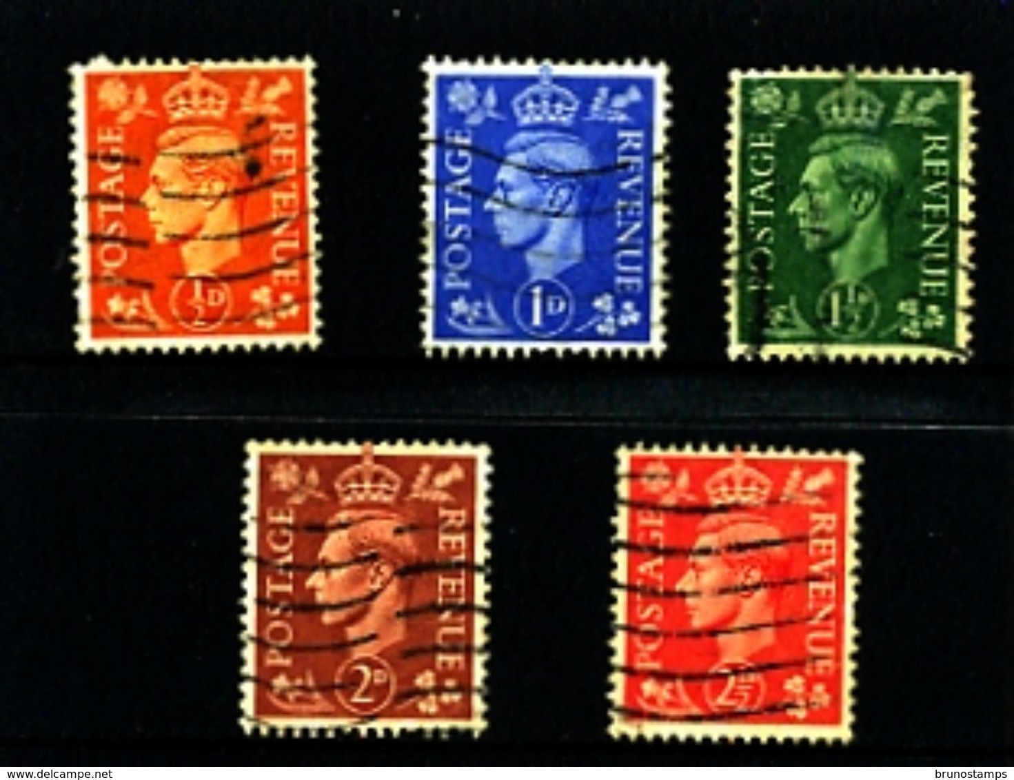 GREAT BRITAIN - 1951  KGVI  COLOURS CHANGED  WMK INVERTED  SET  FINE USED - Usati