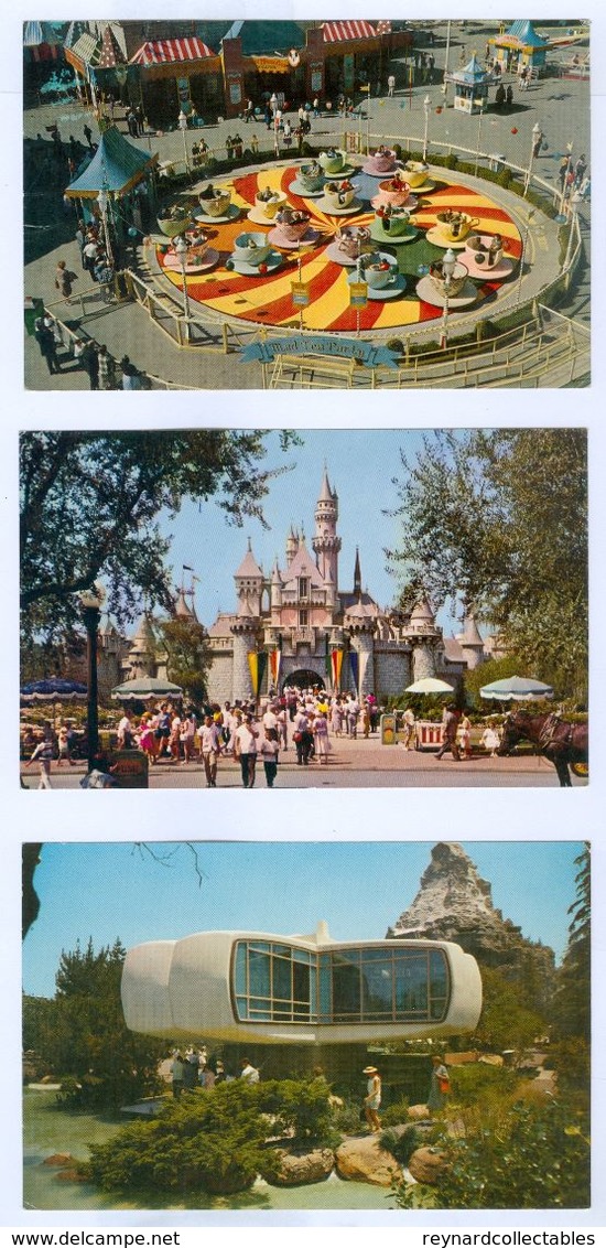 3x Official Disneyland Pc's. All Unused. - Disneyland