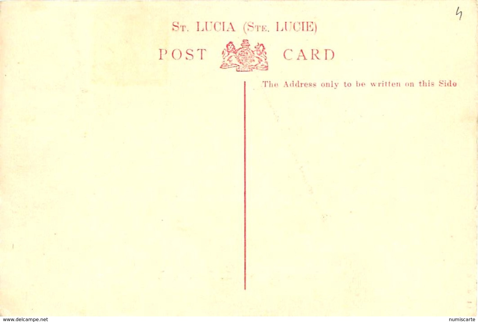 Cpa ST LUCIA - Castries Harbour W. J. - Sainte-Lucie