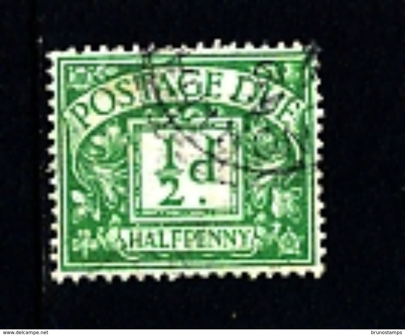 GREAT BRITAIN - 1914  POSTAGE DUES  1/2d WMK ROYAL CYPHER  FINE USED  SG D1 - Tasse