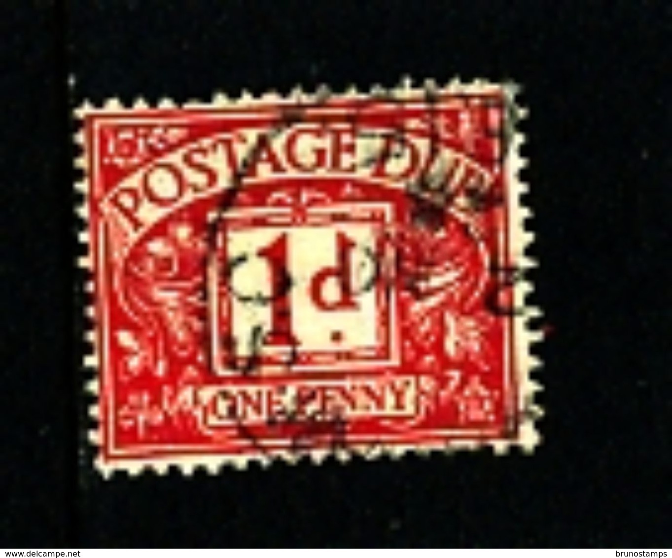 GREAT BRITAIN - 1924  POSTAGE DUES  1d WMK  BLOCK CYPHER  FINE USED  SG D11 - Strafportzegels