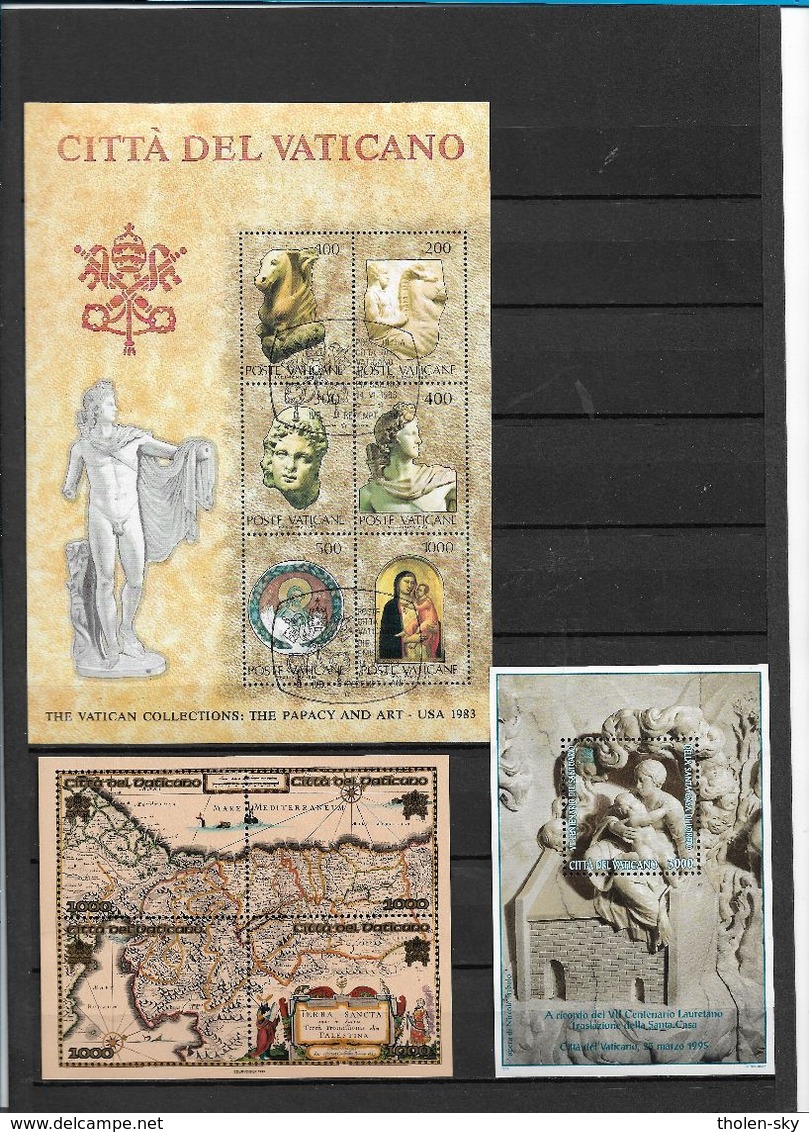 W292    Vaticaan    3 Blokken***   MNH - Blokken & Velletjes