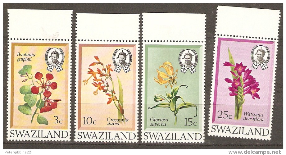 Swaziland  1977 SG  184-7  Flowers   Unmounted Mint - Swasiland (...-1967)
