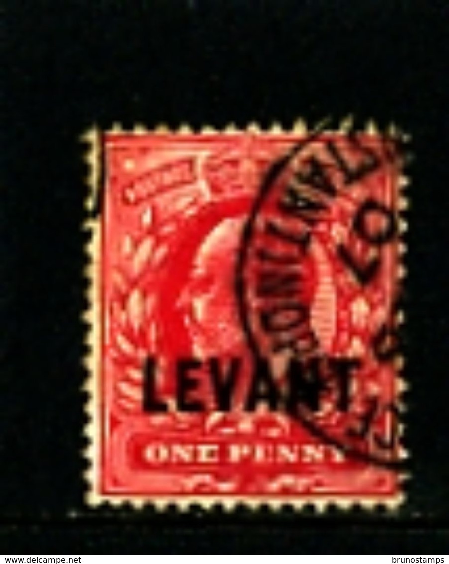 GREAT BRITAIN - 1905  1d OVERPRINTED LEVANT  FINE USED - Levante Britannico