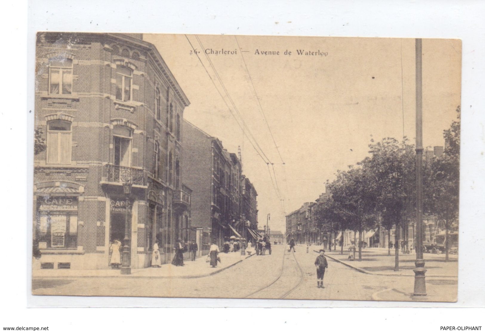 B 6000 CHARLEROI, Avenue De Waterloo, 1914, Deutsche Feldpost - Charleroi