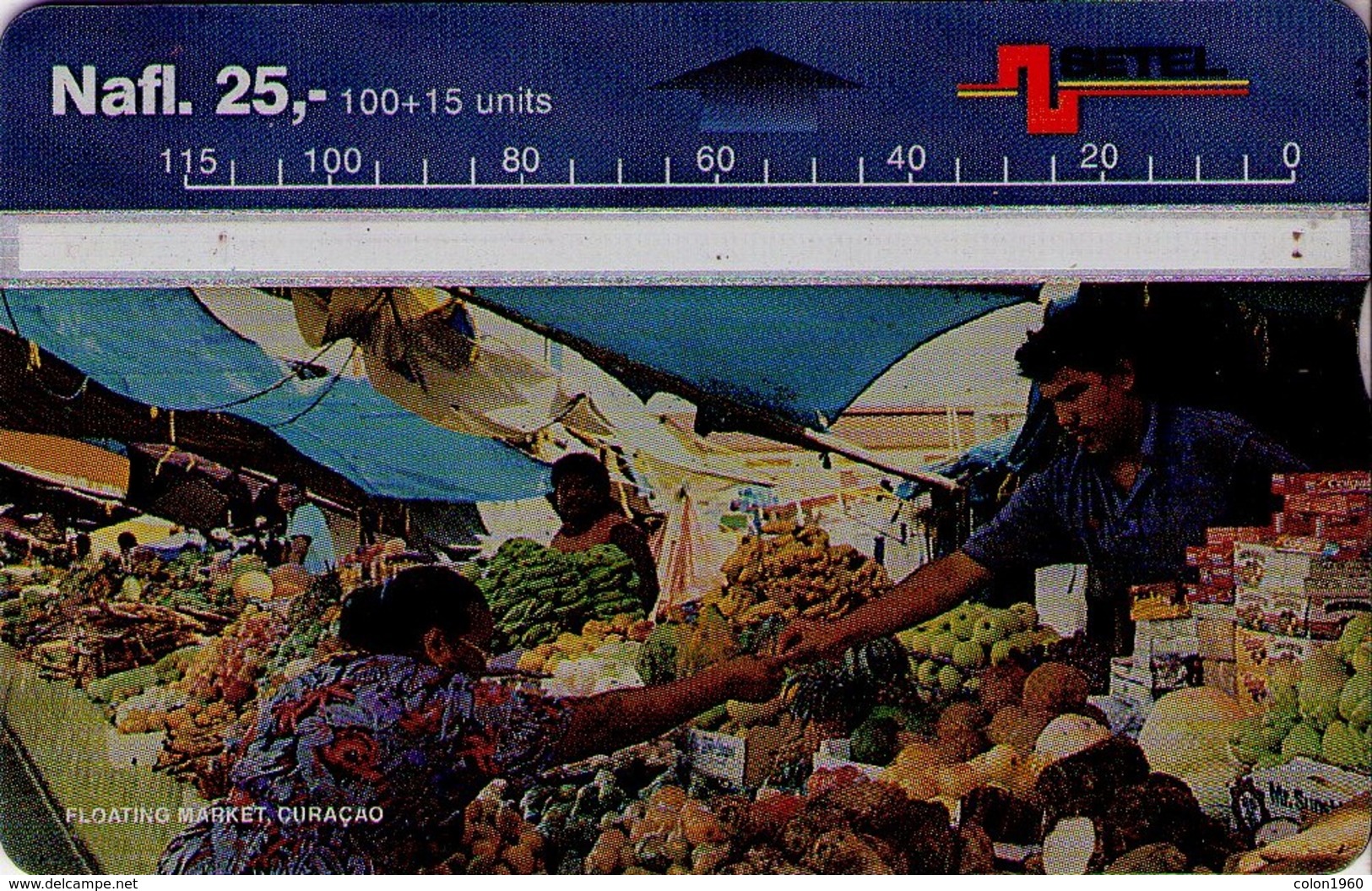 CURACAO (ANTILLAS HOLANDESAS). FLOATING MARKET - 609B. 1996-09. CUR-05 (609B). (005) - Antillen (Niederländische)