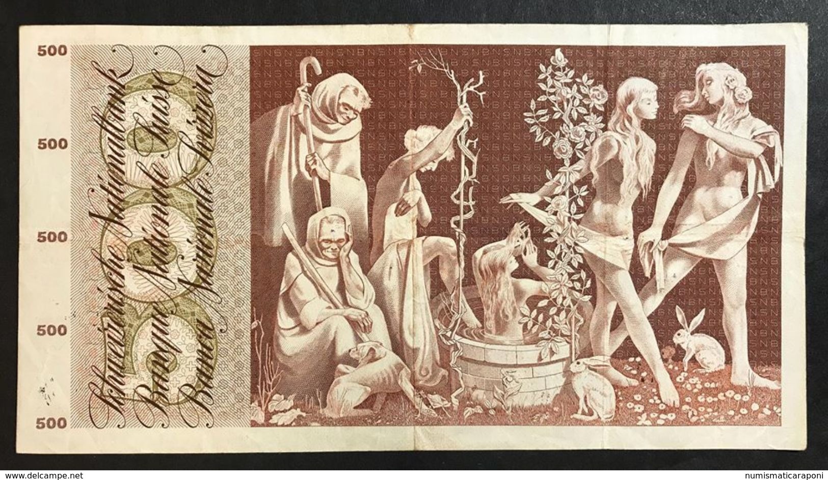 Svizzera 500 Francs Franken Franchi 1968 LOTTO 1979 - Zwitserland