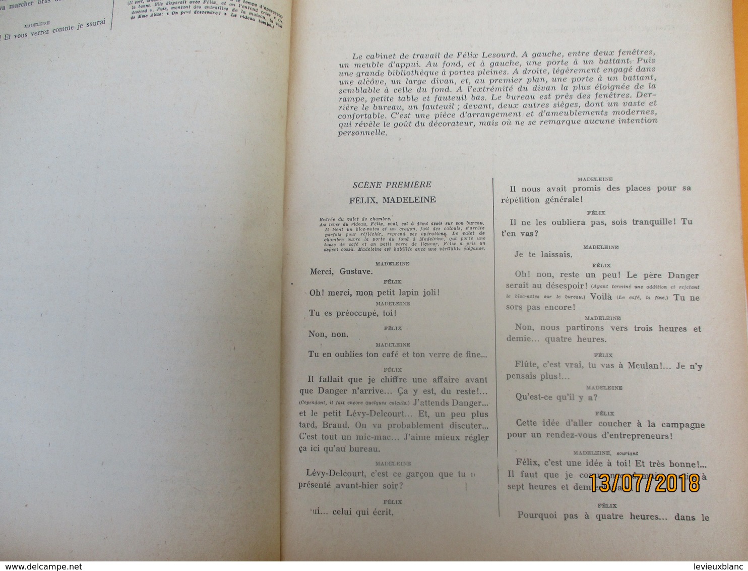 Théatre/ Paris Théatre N°45/ Ambassadeurs/ Henri BERNSTEIN/ Le Voyage/JP Aumont/S Renant/Texte Intégral/ 1951     CAT230