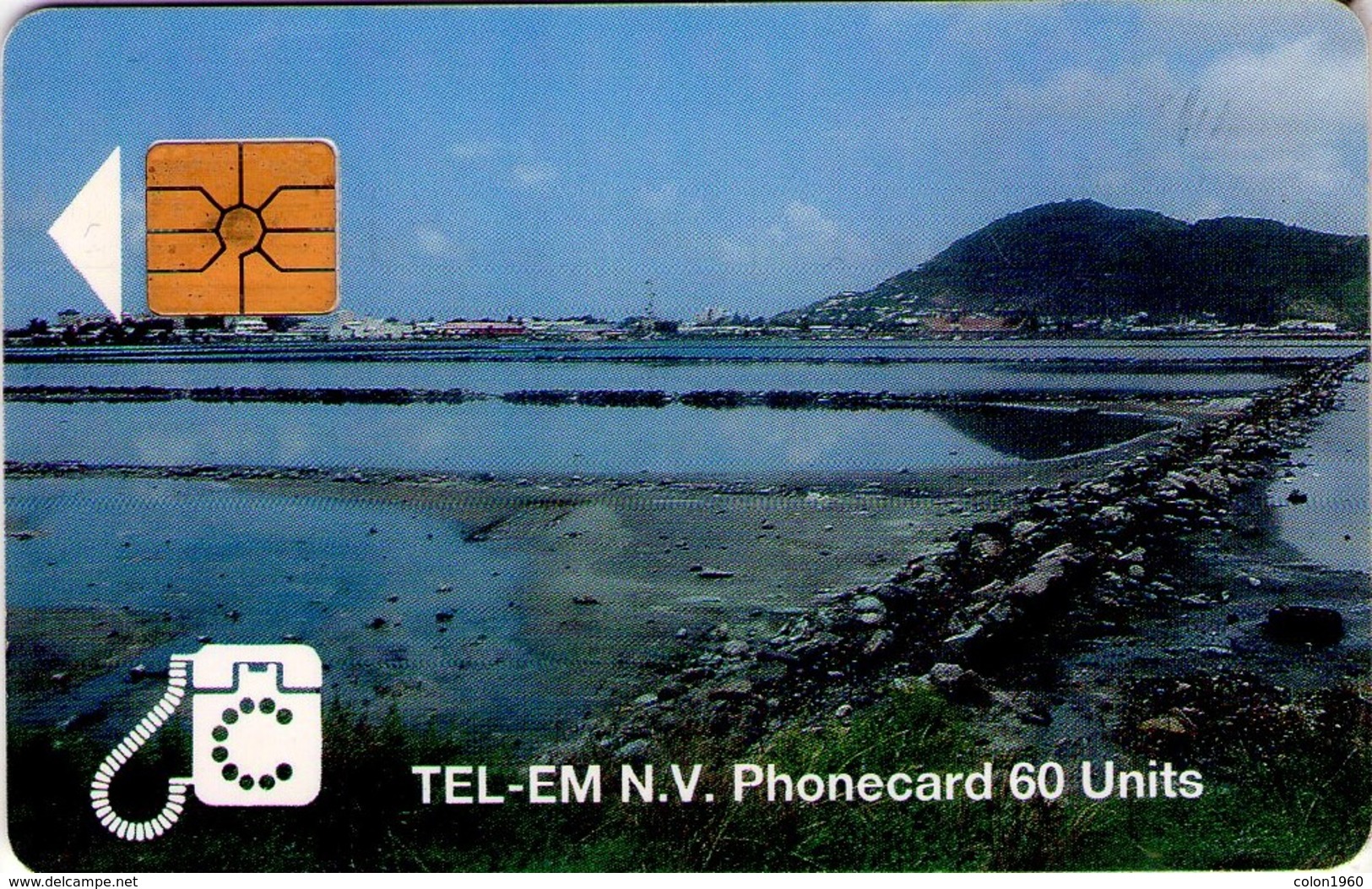 ST. MAARTEN (ANTILLAS HOLANDESAS). TEM-0005A. BEACH. 60U. (001) - Antillas (Nerlandesas)