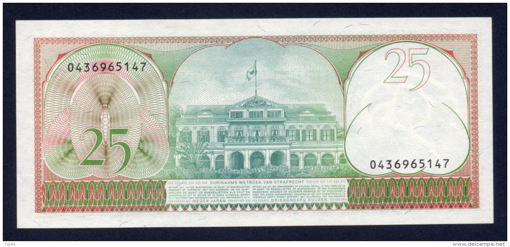 Banconota Suriname 25 Gulden - Surinam