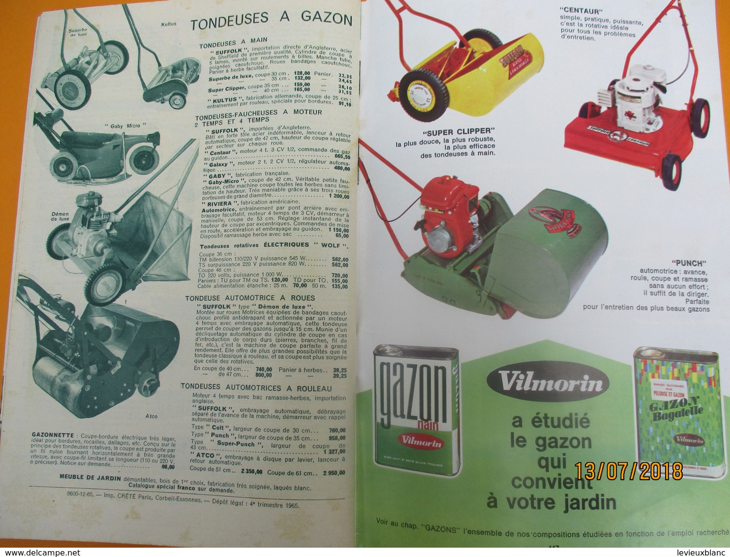 Catalogue/VILMORIN/ Graines de fleurs pour la beauté de votre jardin/Printemps 1966     CAT231