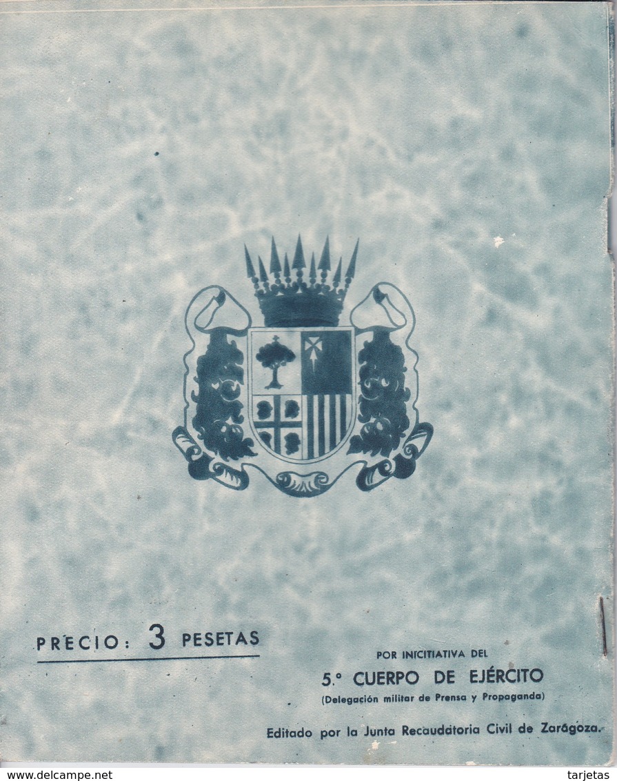 FOLLETO PROPAGANDA DEL 5º CUERPO DE EJERCITO DEL AÑO 1937 DE 48 PÁGINAS (FRANCO) - Espagnol