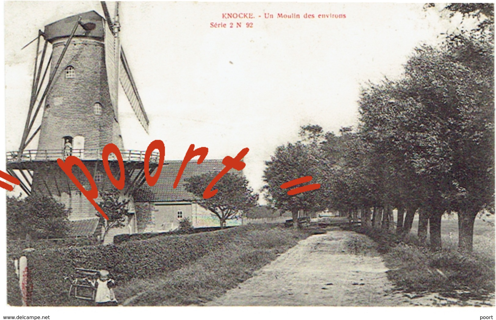 KNOKKE - "molenkaart" - Un Moulin Des Environs - Série 2 N 92 - Uitg. Albert Sugg - 1906 - Knokke