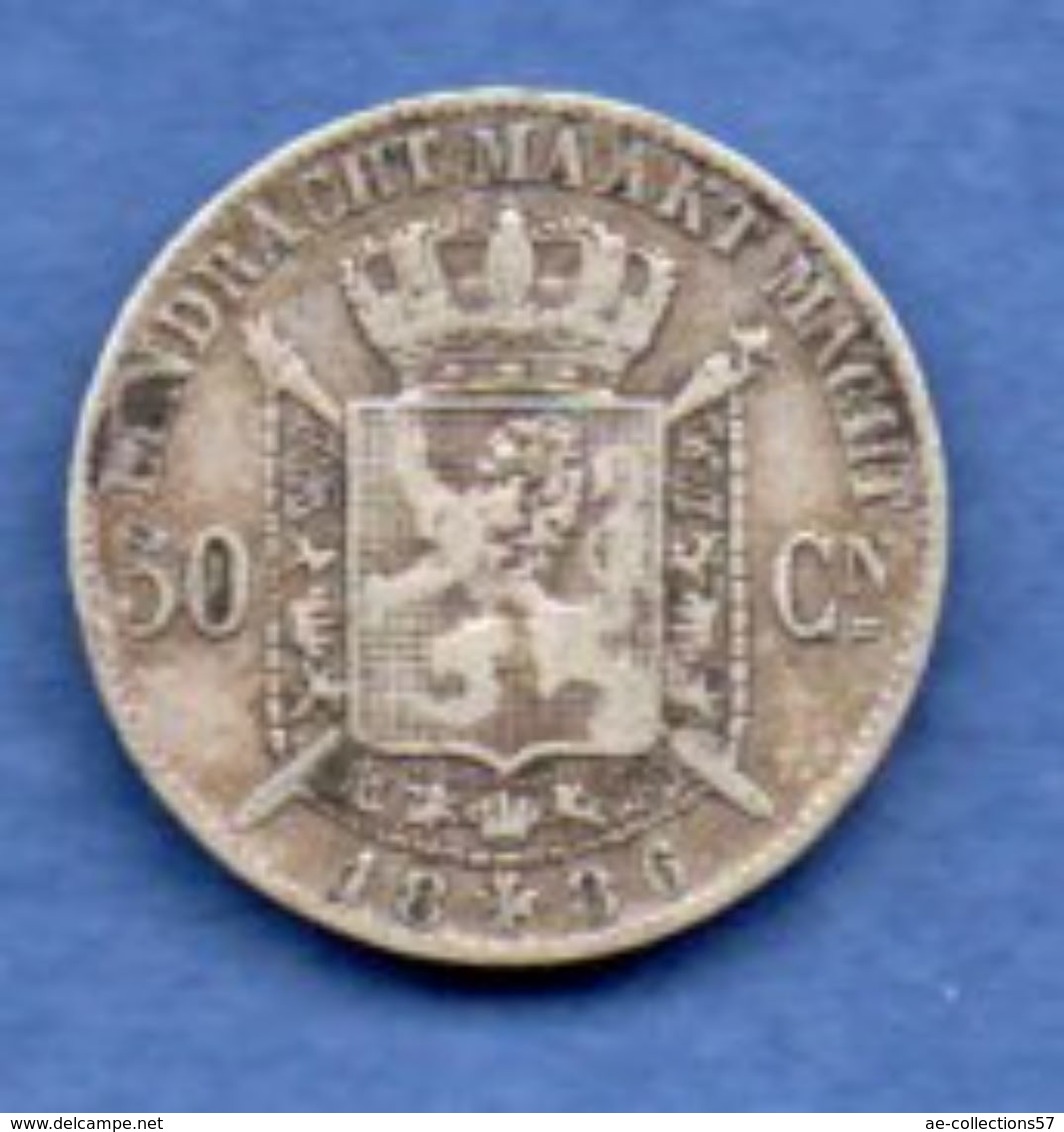 Belgique  -- 50 Centimes 1886    - Km #  27  -  état  TB+ - 50 Cent