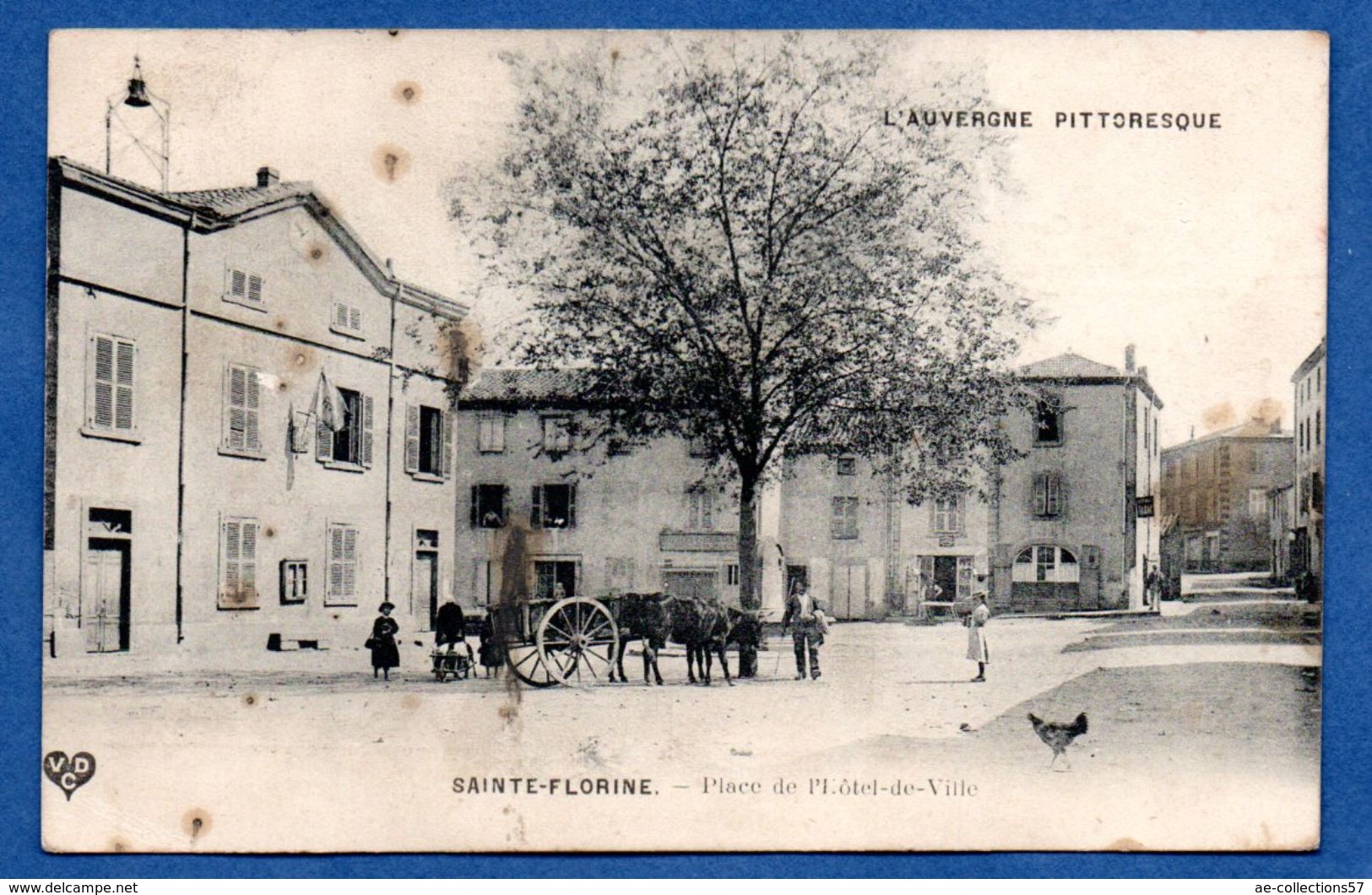 Sainte Florine    / Place De L'Hôtel De Ville  / Tâchée - Autres & Non Classés