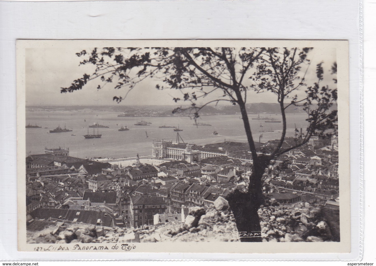 LISBOA. PANORAMA DO TEJO. ED LOTY. CIRCULEE TO MONTEVIDEO CIRCA 1948.- BLEUP - Lisboa