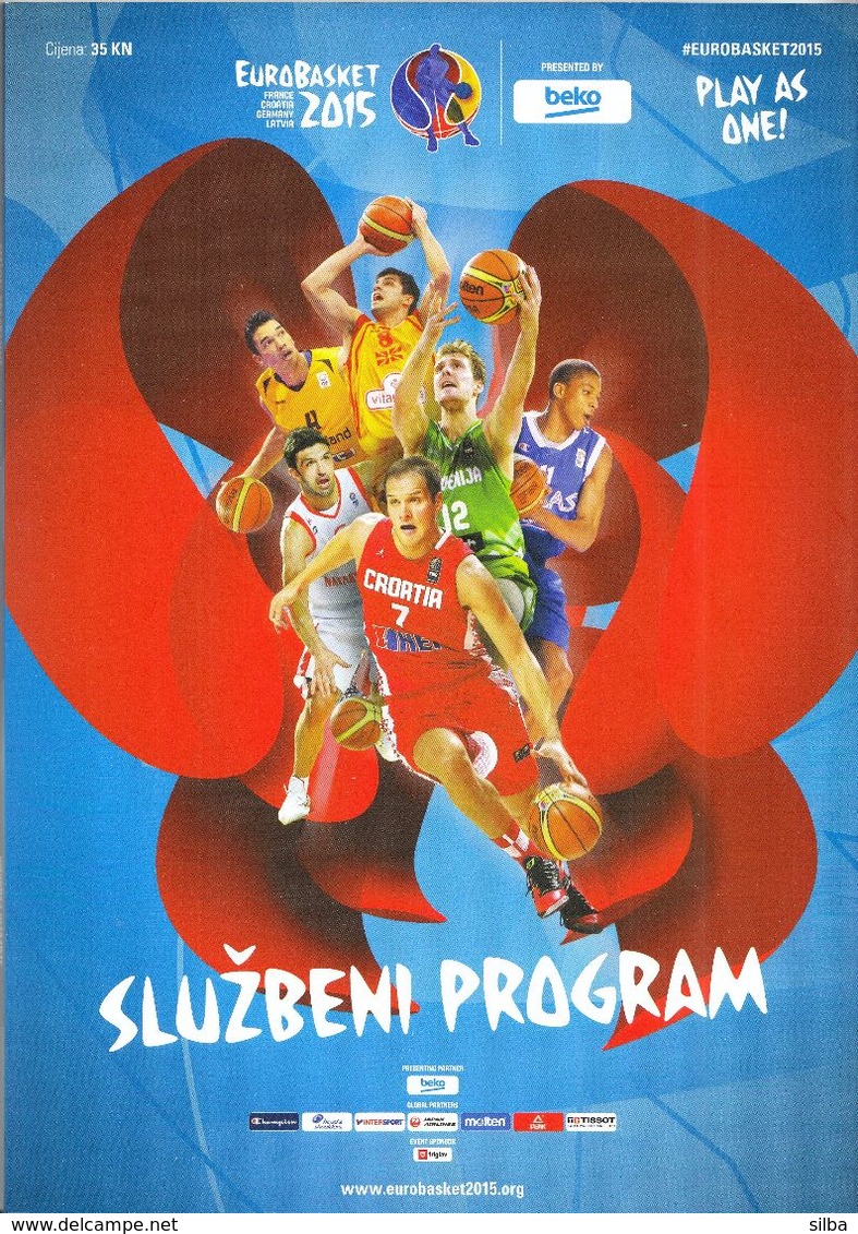 Croatia 2015 / EUROBASKET 2015 / Basketball / Official Programme - Libros