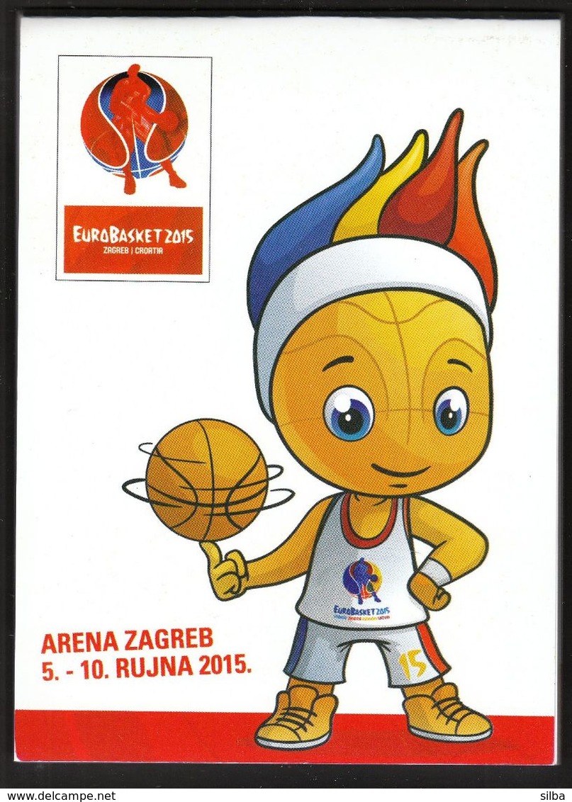 Croatia 2015 / EUROBASKET 2015 / Basketball / Pocket Block With The Drawings Of Frenkie The Fireball - Bekleidung, Souvenirs Und Sonstige