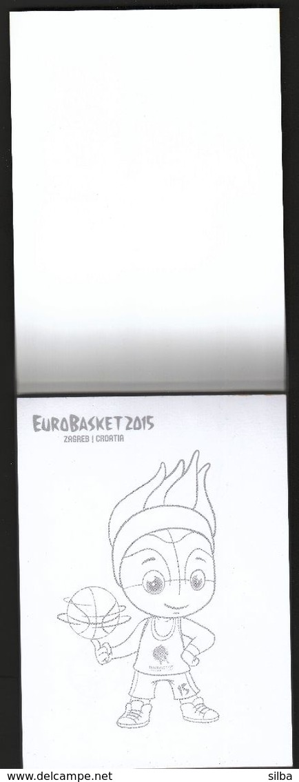 Croatia 2015 / EUROBASKET 2015 / Basketball / Pocket Block With The Drawings Of Frenkie The Fireball - Bekleidung, Souvenirs Und Sonstige