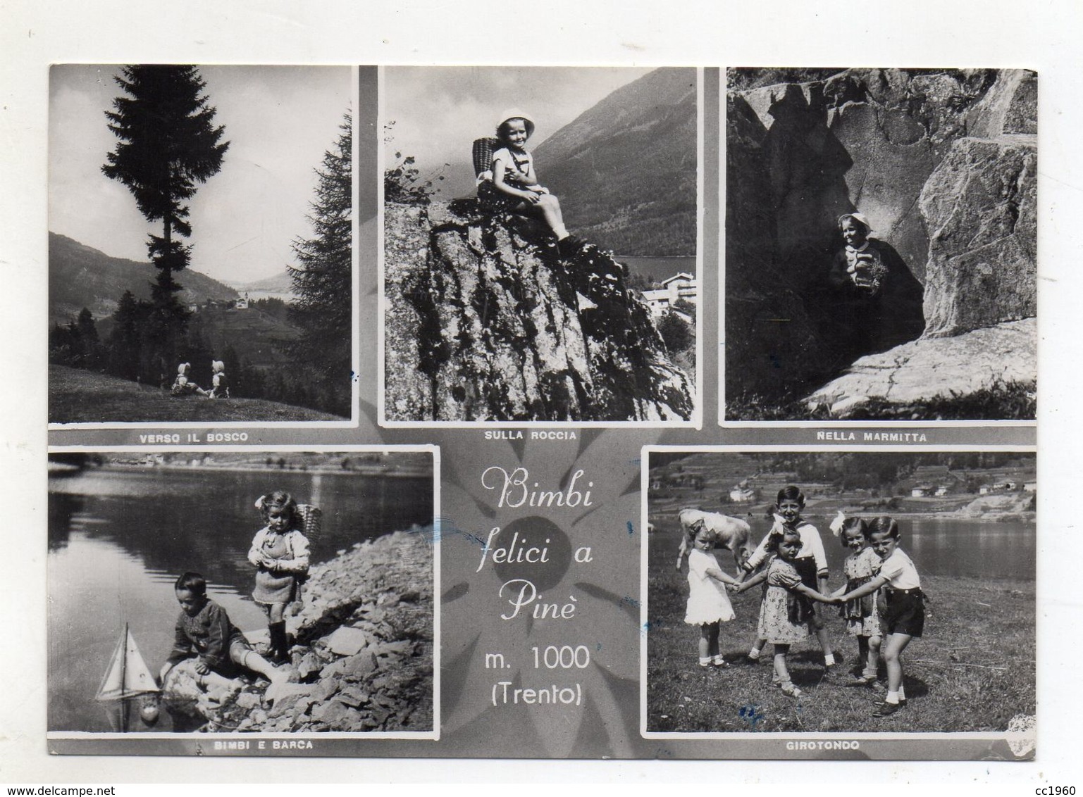 Baselga Di Pinè (Trento) - Bimbi Felici - Viaggiata Nel 1957 - (FDC10595) - Trento