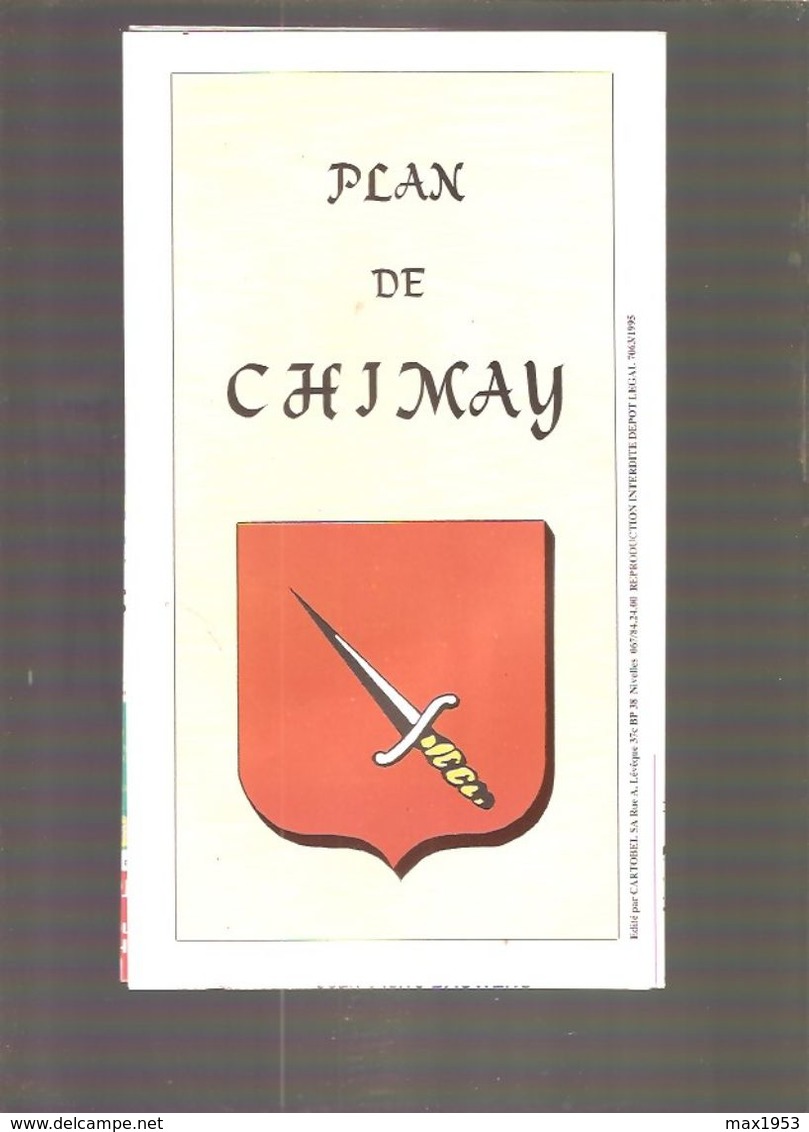 PLAN DE CHIMAY - Touristique Et Commercial - Edité Par Cartobel - 1995 - Cartes Géographiques