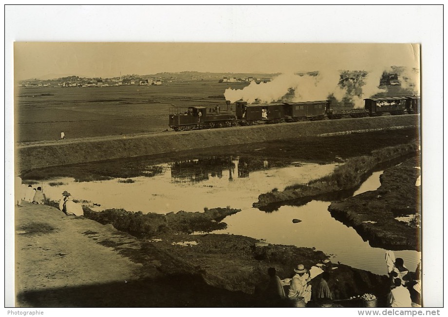 Madagascar Tananarive Inauguration Du Train A Vapeur Ancienne Photo Ramahandry 1910' - Africa