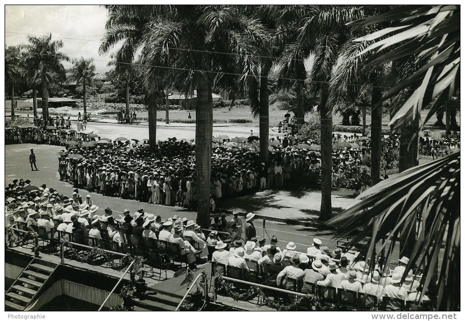 Madagascar Tamatave Assemblée Politique Ancienne Photo 1950 - Africa