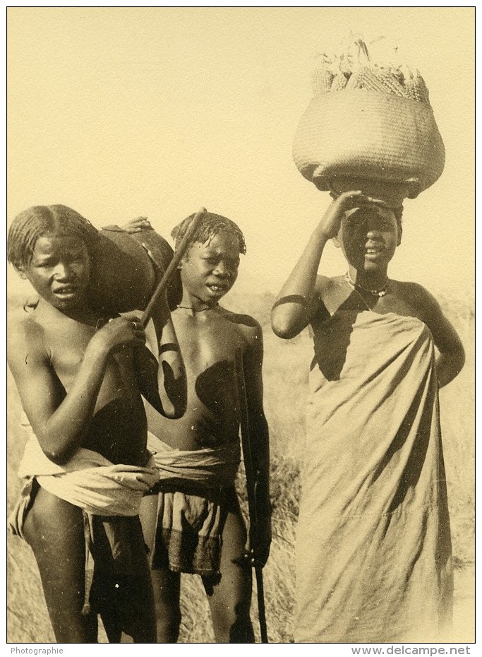 Madagascar Groupe D'Enfants Indigenes Ancienne Photo 1937 - Africa