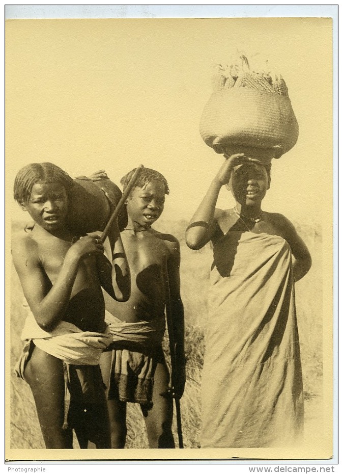 Madagascar Groupe D'Enfants Indigenes Ancienne Photo 1937 - Africa